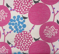 1+ Yd Big Berry Jacquard Fabric Echino Etsuko Furuya Japan Cream Gold Pink Teal