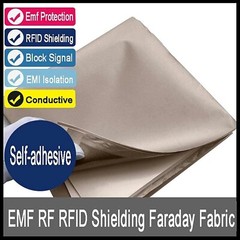 Faraday Fabric,EMF RF RFID Shielding Self-Adhesive Wallpaper,EMI Isolation,Milit