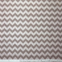 Chevron ZigZag Fabric Riley Blake Designs C400 RBD Designers 2012 Taupe Cotton