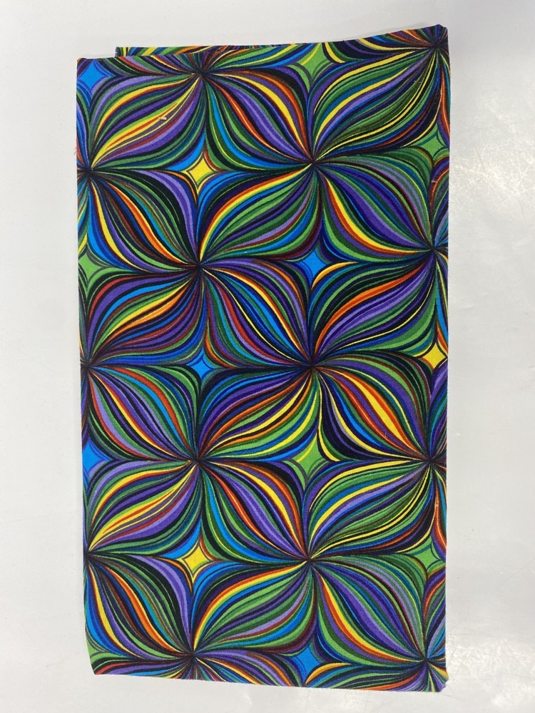 Kaleidoscope Quilt Fabric Print by Hoffman International Fabrics Design 2747