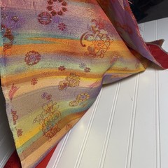 SILK Orange, FABRIC 6 Yards x 22 Inches Wide or 216 Inches x 22 Inches Wide