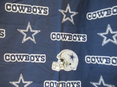 NFL DALLAS COWBOYS #6313 LICENCED VTG 2008 Fabric Cotton NTT 1Y15″X58″W