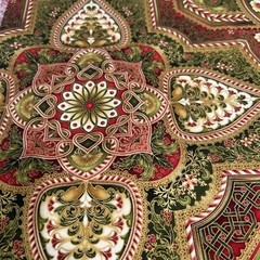 Robert Kaufman Holiday Flourish Medallion Cotton Quilting Fabric 1.8 Yd X 42″