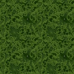 Lumin/White Owl – Dark Academia – Scrolls And Webs – Dark Sage, Fabric BTY