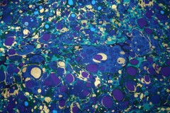 MELTDOWN IN BLUE AND GOLD BY FAYE BURGOS FOR MARCUS – 100% COTTON FABRIC