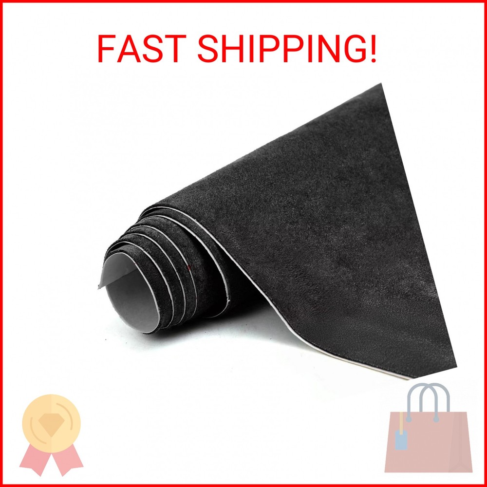 RadiantDecor Premium Black Suede Fabric Wrap – 17×70 inch Suede Wrap for Car Int