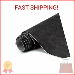 RadiantDecor Premium Black Suede Fabric Wrap – 17×70 inch Suede Wrap for Car Int