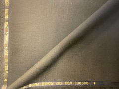 VBC Canonico Black Barathea 71% Wool 29% Mohair Italian Suiting 3.1m 310g/m
