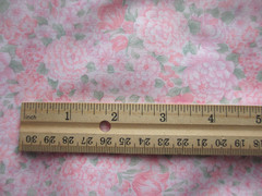 Vintage Pastel Pink and Green Floral Flowers Cotton Fabric Over 2 Yards