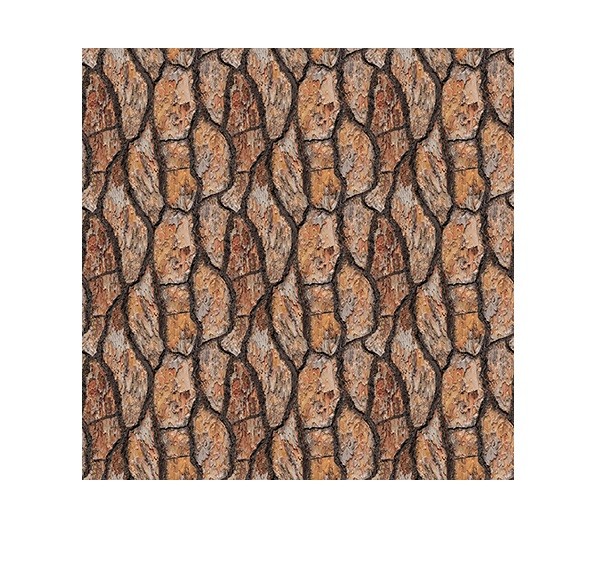 Wilderness Song Fabric | Tree Bark Print Brown | Blank YARD