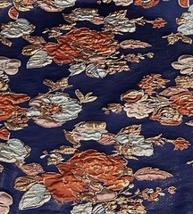 Multicolor Jacquard Floral Metallic Brocade Fabric 58” Width By The Yard