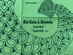 1981 Berrini Fat Cats & Friends Cut & Sew Fabric Panel NOT SO DANGEROUS DRAGON