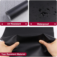 PVC Faux Leather Fabric Sheet Upholstery Material for Car Sofa Boat Furniture