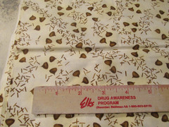 Rare 24″ x 58″ Quilt Fabric Just Deserts Diane Knotts Clothworks chocolate Chips