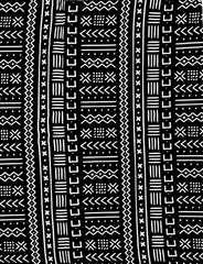 African Print Fabric/ Ankara – Black, White ‘Kokoroko’, Per Yard or Wholesale