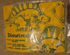 Vintage 1981 Cut & Sew Dimetrodon Dinosaur