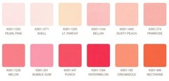 Jelly Roll Kona Cotton Solids Blushing Bouquet Palette Pinks Roll-Ups M526.22