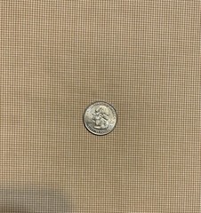 Gingham Microcheck Cotton Fabric Caramel Tan And White From Fabric Finders BTY