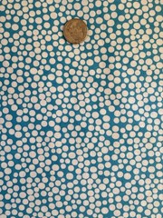 Windham Fabrics Botanical Pop Teal White Dot 100% Cotton Fabric 1 Yard
