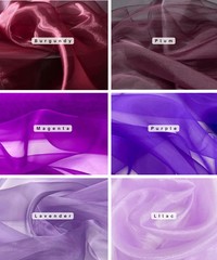 Sheer Organza Fabric by the Yard for Sewing Fashion Wedding Dress DIY Event