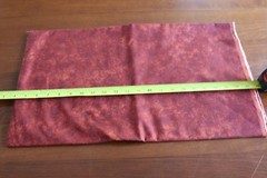 By 1/2 Yd, Black on Orange & Rust Leaves Quilt Cotton, Benartex/Halvorsen, N1499