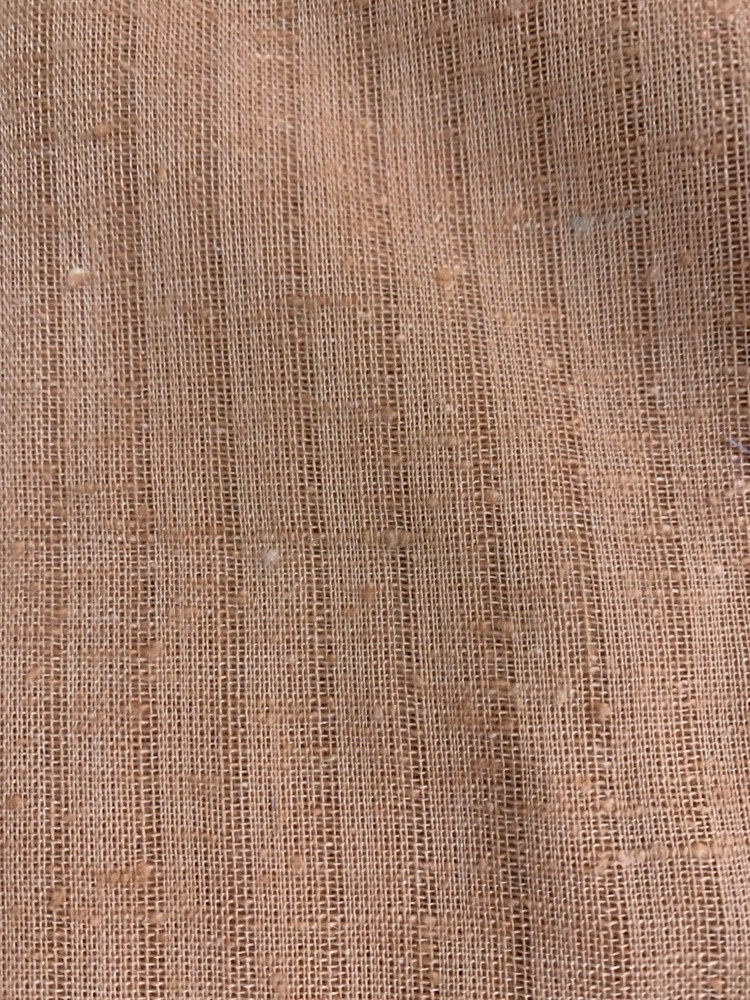 3 Yards Linen ? Fabric Cotton 44” X 112” Quilt Crafts Quilting Peach Coral