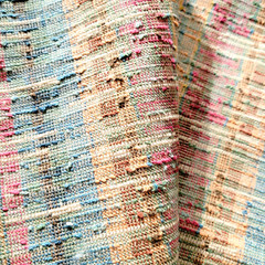heavily Textured Fabric Sample material viscose wool polyester shiny France
