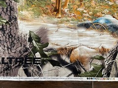 Panel Realtree Buck & Doe Woods Forest Hunting Cotton Fabric ’72X44′