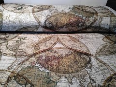 Fabric 108” Wide Cotton Quilt Backingfrom Windham by the Yard – Old World Map
