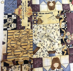 Checkered Past Kathi Walters Sewing Theme Quilting Fabric BT Half Y #13