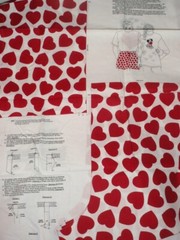 VIP Cranston Valentine Heart Boxer Dalmatian Puppy Love Applique Fabric Panel