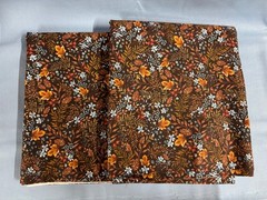 Fall Floral Harvest Cotton Fabric Brown Blue Amber 8 Yards Total Joann Fabric