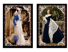 Gone With The Wind B Designer MULTI-SIZE SET Cotton Fabric Quilt Blocks
