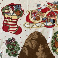 Vintage 1993 Susan Winget #2024 Fabric Traditions Christmas Appliques Panel