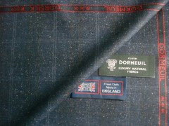 DORMEUIL 67% WOOL & 33% SILK JACKETING/SUITING FABRIC “Dorsilk Red” = 2.0 m.