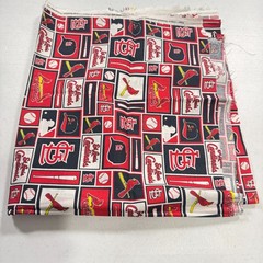 fabric traditions quilting cotton MLB red baseball cardinals 2015 28×58 1.6 yard