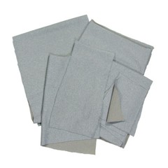 Medium Gray Upcycled Knit Apparel Material Scraps Synthetic Blend Panels 5.5oz