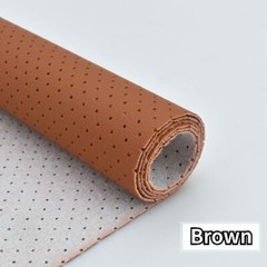 Vinyl Fabric Faux Leather Perforated Breathe for Car Interior Furniture Home DIY