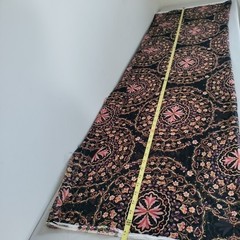 Star Fabrics Inc. Black Floral Sheer Polyester Chiffon Fabric 60×72″