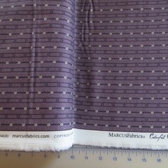 By The Yard, Daisy Stripe by Pam Buda For Marcus $3.99 Ships ANY Amount Fabric