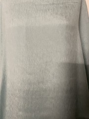 100% Silk Crinkled Crepe De Chine Light Teal Blue Fabric By The Yard 48″ Wide
