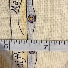 Vintage Dianna Marcum~Beatitude Bears Fabric~Religious~18 Quilt Blocks~6 1/2″ sq