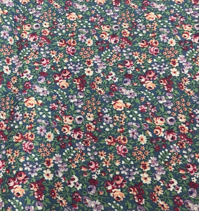 CONCORD FABRICS – MULTI-COLOR MINI FLORAL BY JOAN KESSLER- 1/2 YARD