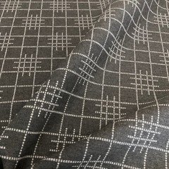 Sunbrella Gridlock Charcoal Gray Outdoor Upholstery Fabric