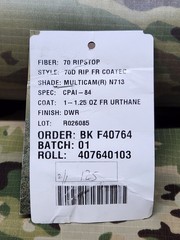1-yard Multicam Ripstop Waterproof Military Issue nylon fabric Material 60″ wide
