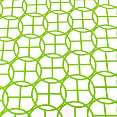 Equestrian Chain Lime Green Oilcloth Fabric By The Roll (12 Yards)