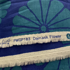 Kaffe Fassett PWGP183 Damask Flower Blue Fabric 288″ x 42″ Approx 9.3yds