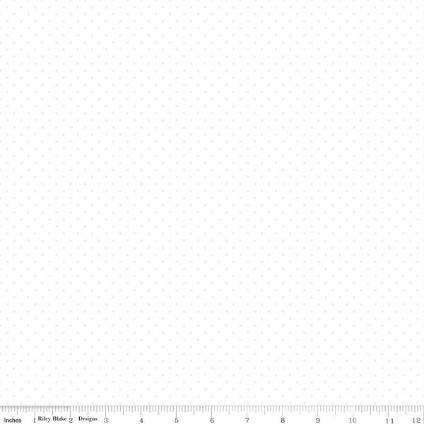 Swiss Dot Tone-on-Tone in White | Swiss Dot | Riley Blake