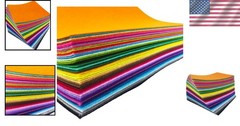 High-Quality 1mm Felt Fabric Sheets – 48 Assorted Colors for Creative Projects