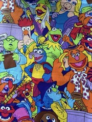 Muppets TV & Movie Characters Cartoon Print Multicolor Quilting Crafts Fabric